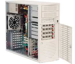 SuperServer 5035G-T, 955X/Dual-Core, PCI-e(16x), GB Lan, 4x HS SATA+Raid, DDR2(8GB), Tower, 450W
