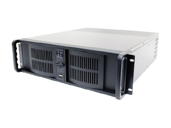 AIC IPC3S2-9, Black 3U RM, 4x 5.25"/2x 3.5" Ext + 1x 3.5" Int Bays, 600W P.S
