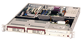 Supermicro SC811LS-260, 1U RM, 2x HS SCA Bays, 260W Low-Speed/Noise, Power Saving