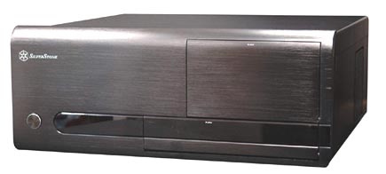 SilverStone LC20B, Black F Alum, 2x 5.25" Ext/6x 3.5" Int Bays, 300W  Multimedia Server Case
