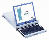 S217, Sun Solaris Compatible 2U Rackmount 17" LCD Keyboard Drawer, Optional 8 or 16 ports USB KVM