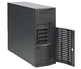 SuperServer 5035B-T, X38/Quad-Core, PCI-e(16x), GB Lan, 4x HS SATA+Raid, DDR3(8GB), Tower, 465W