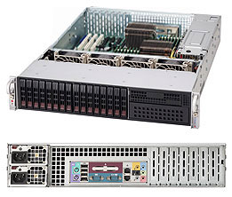 Supermicro SC219A-R920LP, 2U RM, 16x HS 2.5" SAS/SATA+1x 5.25" Bays, 7x LP Slots, 920W(1+1), 80+