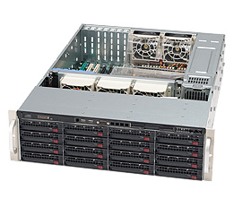 Supermicro SC836E26-R1200, 3U RM, 16x HS SAS/SATA Bays+2x 6Gb/s SAS2 Expander, 1200W(1+1), 80+ P.S