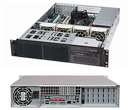 Supermicro SC822i-400LP, 2U RM, 6x HDD+1x 5.25"+1x Slim CD Bays, 400W, 80+ P.S
