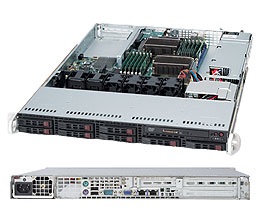 Supermicro SC113TQ-600W, 1U RM, WIO, 8x HS 2.5" SAS/SATA+1x Slim CD Bays, 2x FH, 600W/DSC, 80+