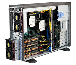Supermicro CSE-747BTQ-R1K62B, 4U RM/Tower, 8x HS SAS/SATA Bays, 1620W(1+1)