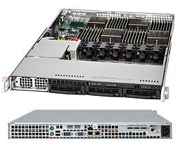 Supermicro SC818TQ-1400, 1U RM, 3x HS SATA2+1x Slim CD Bays, 1400W P.S, 80+