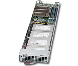 Super MiroBlade MBi-6118D-T4, E3-1200v3/LGA1150 Node, 2x GB/i350 LAN, 4x 2.5" Bays, IPM, DDR3(32GB)