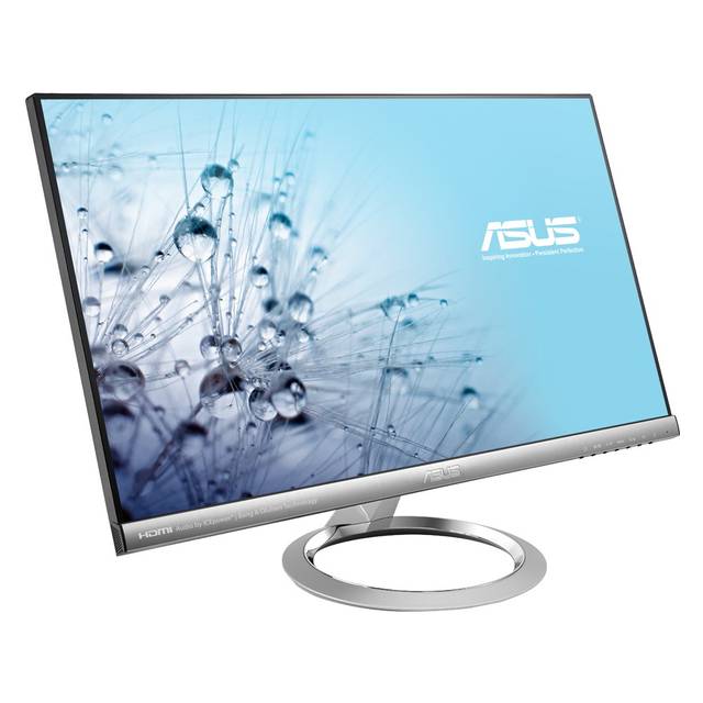 Asus MX259H 25 inch Widescreen 80,000,000:1 5ms VGA/2HDMI LED LCD Monitor, w/ Speakers (Black & Silv