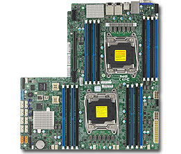 Super X10DRW-N, 2x E5-2600v4/22C, WIO,Video,2x GB/i350 LAN,10x SATA3(C612)+R+2x NVMe,IPMI,D4(2TB)