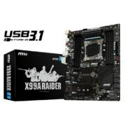 MSI X99A RAIDER LGA2011-v3/ Intel X99/ DDR4/ 3-Way CrossFireX & 3-Way SLI/ SATA3&USB3.1/ M.2&SATA Ex