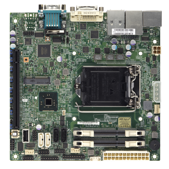 Super X10SLV-Q, 4th Gen Core i7/i5/i3/LGA1150, PCI-e, Video,HD Audio,2x GB/i210AT,4x SATA,DDR3(16GB)