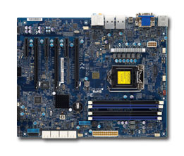Super X10SAT, E3-1200v4/LGA1150, 6x PCI-e, Video, HD Audio, 2x GB/i210AT,8x SATA+R, DDR3(32GB)