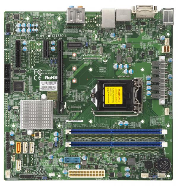 Super X11SSQ-L, Intel® 7th/6th Gen. i3/i5/i7, DVI+HDMi, HD Audio, 2x GB LAN,4x SATA3+R,D4(32GB),mATX
