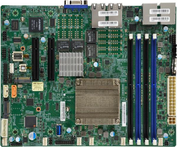 Supermicro A2SDV-8C-TLN5F, Atom-C3708(8-Core), Video, 4x 10GB/X557, 2x SATA3, M.2, IPMI, DDR4(256GB)