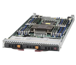 SuperBlade SBi-6429P-C3N,2x LGA3647,Video,2x 10GB LAN,2x HS 2.5" NVMe + 1x SAS3(3108),IPMI,D4(768GB)