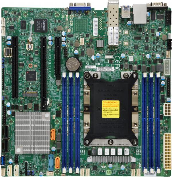 Super X11SPM-TPF, 1x LGA3647, 3x PCI-e, VGA, 2x 10GB/SFP+, 12x SATA3(C622)+R/M.2, IPMI, DDR4(768GB)