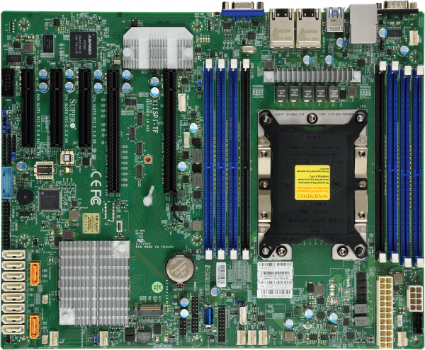 Super X11SPi-TF, 1x LGA3647, 5x PCI-e, VGA, 2x 10GB/X722+X557, 10x SATA3(C622)+R/M.2, IPMI,DDR4(1TB)