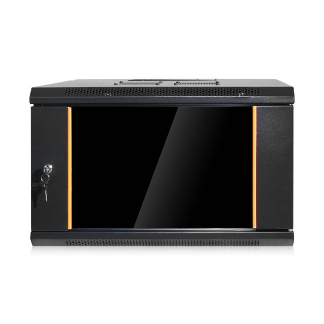 iStarUSA 6U 550mm Depth Swing-out Wallmount Server Cabinet w/ 1U 24-port Cat6 Patch Panel