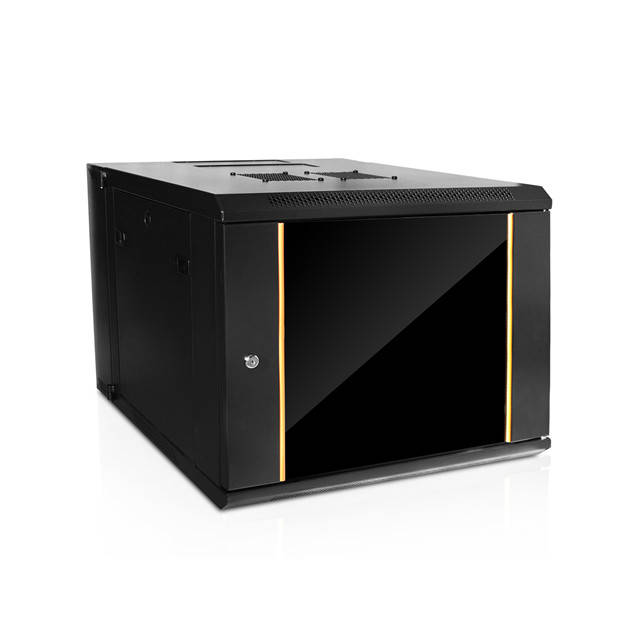 iStarUSA CLAYTEK 9U 550mm Depth Swing-out Wallmount Server Cabinet w/ 1U 12-port Cat6 Patch Panel