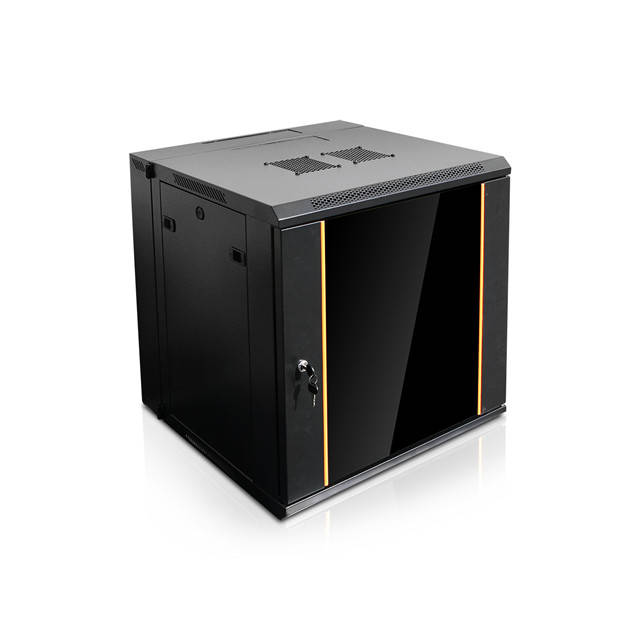 iStarUSA CLAYTEK 12U 550mm Depth Swing-out Wallmount Server Cabinet w/ 1U 12-port Cat6 Patch Panel