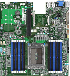 Tyan Tomcat SX S8026 (S8026GM2NRE) Socket SP3/ DDR4/ SATA&USB3.0/ M.2/ V&2GbE/ EATX Motherboard