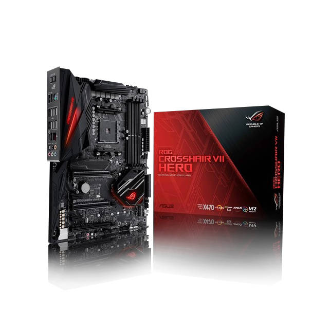 Asus ROG CROSSHAIR VII HERO Socket AM4/ AMD X470/ DDR4/ 3-way CrossFireX & 2-Way SLI/ SATA3&USB3.1/