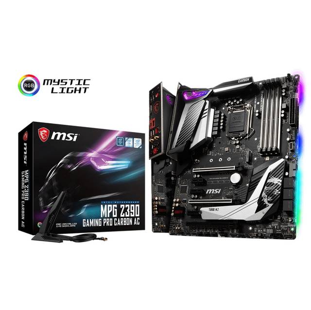MSI MPG Z390 GAMING PRO CARBON AC LGA1151/ Intel Z390/ DDR4/ 3-Way CrossFireX & 2-Way SLI/ SATA3&USB