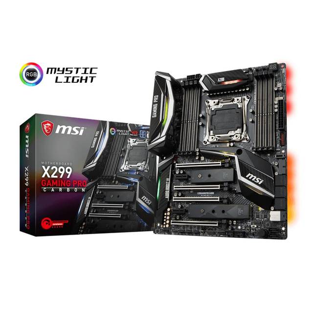 MSI X299 GAMING PRO CARBON LGA2066/ Intel X299/ DDR4/ 3-Way CrossFireX & 3-Way SLI/ SATA3&USB3.1/ M.