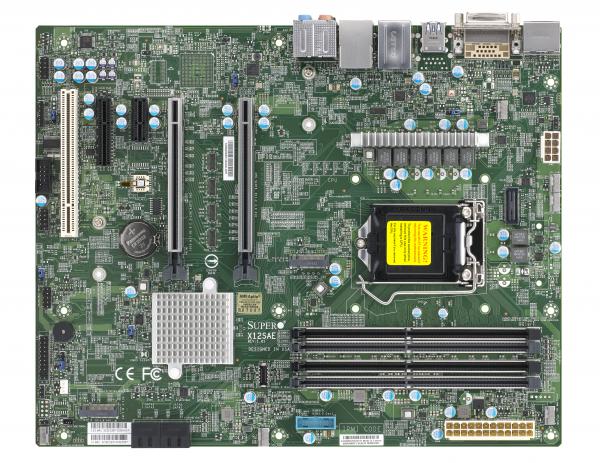 Super X12SAE, W-1200 or i3/i5/i7, 2x PCIe(x16), Video, HD Audio, 2x GB LAN, 4x SATA3+R,M.2,D4(128GB)