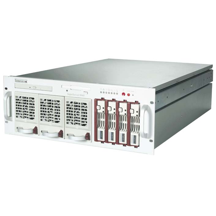 Supermicro SC862, 700W+350W Redundant P.S 4U Rackmount