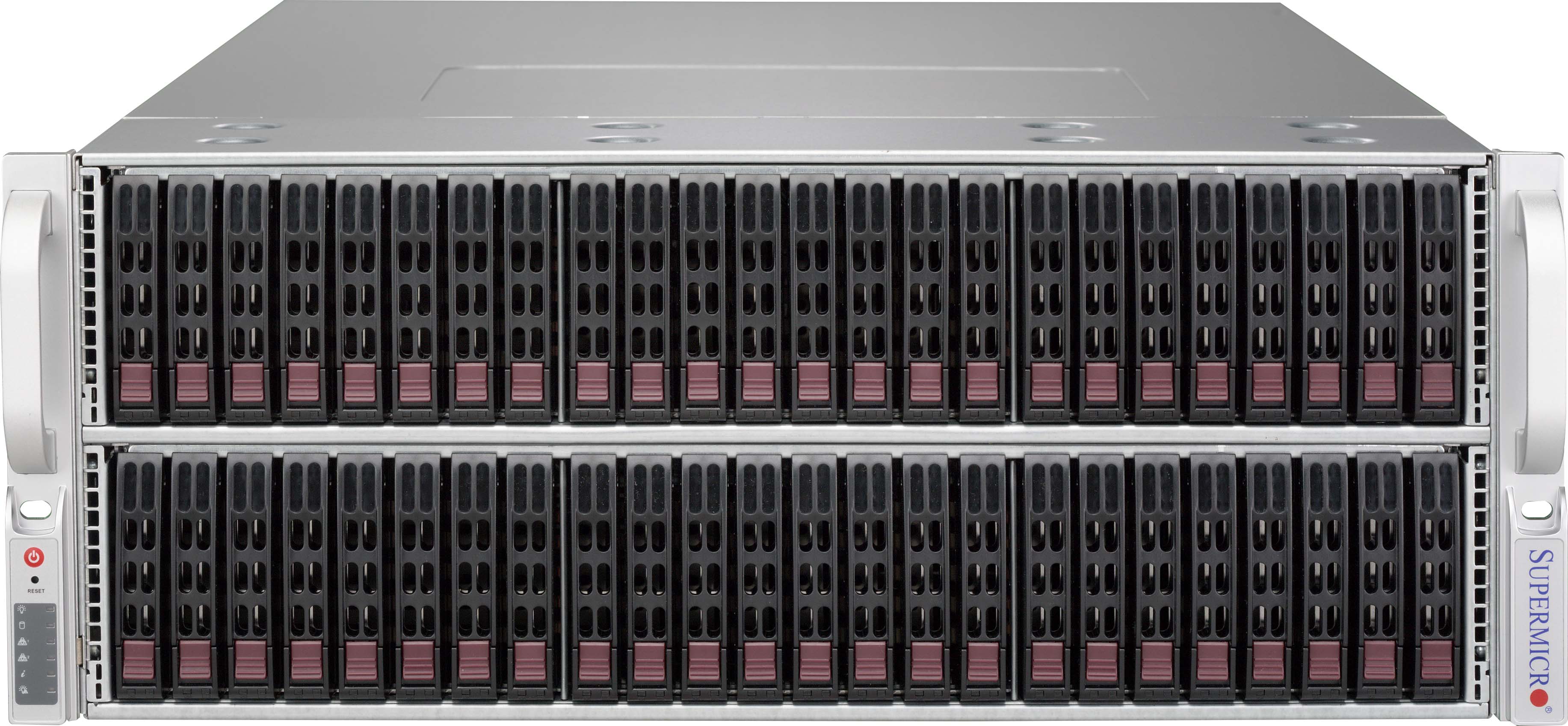 Supermicro SC417BE2C-R1K23JBOD, 4U RM,72x(48 front+24 rear) 2.5" HS Bays,2x SAS3(12Gbps) Exp,R1200W