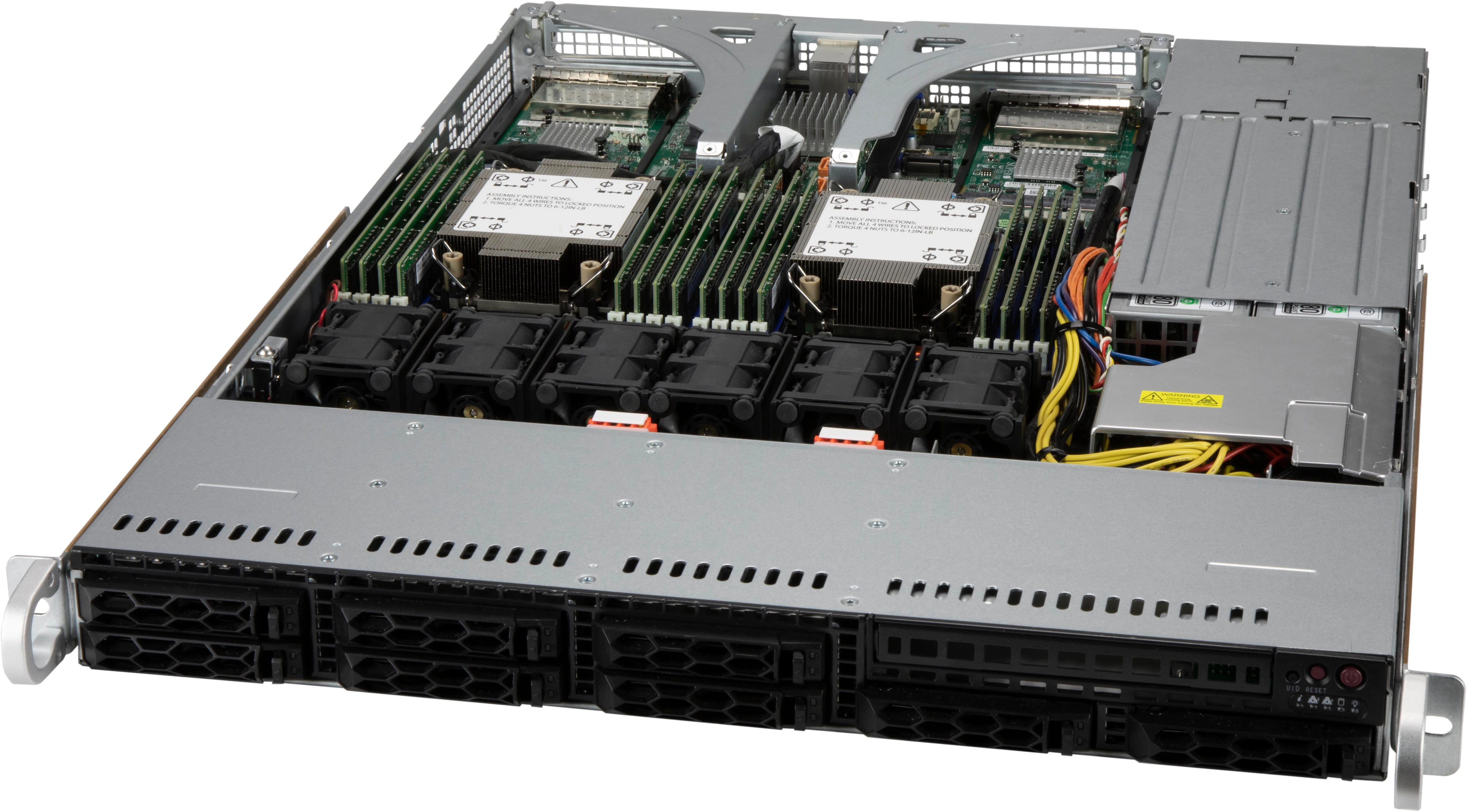 Supermicro CSE-LB13AC2-R860AW,1U RM,WIO(2x FH/FL Slots),8x HS 2.5" SAS3(12Gb/s)/NVMe Bays,R860W(1+1)