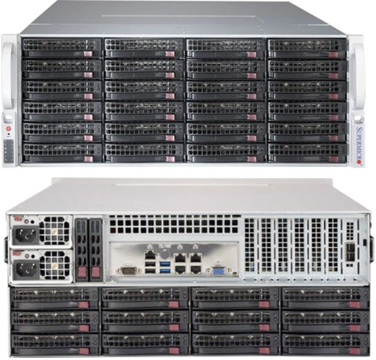 Supermicro SC847BE2C-R1K23W,4U RM,WIO,36x (24 front+12 rear) HS SAS3(12Gbps) Bays,2x E2C Exp ,R1200W