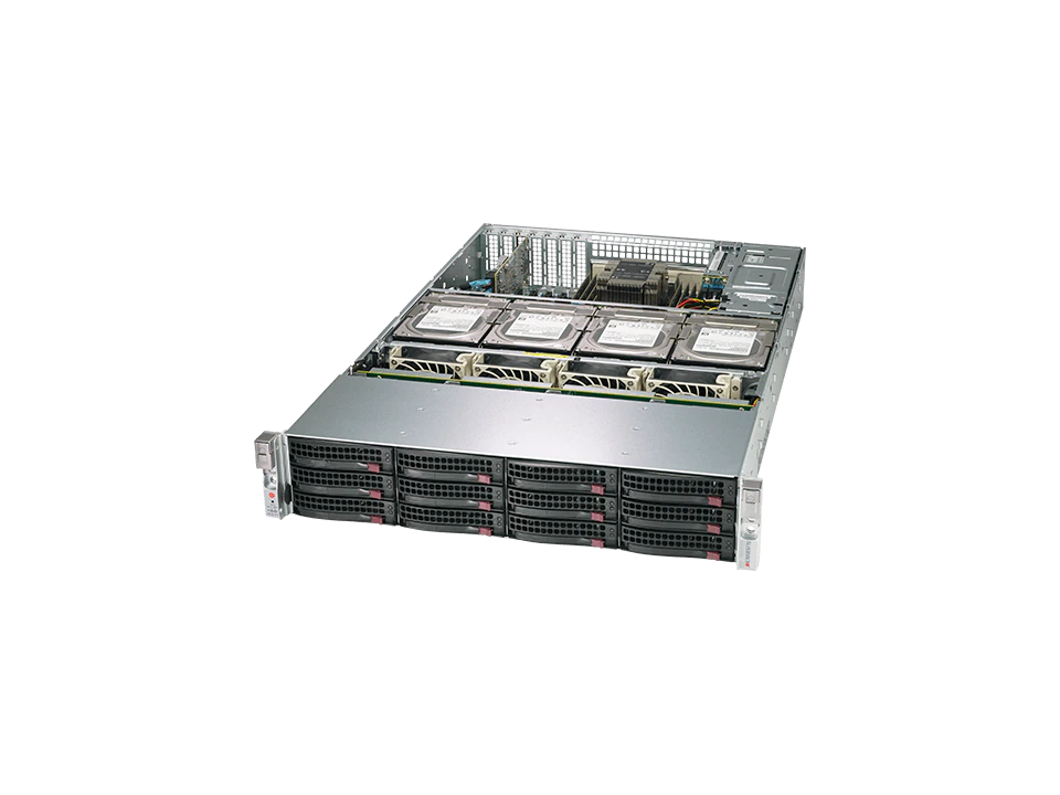 Super 620P-ACR16H, 2x LGA-4189, Video, 2x GB LAN, 16xHS SAS3(3916/HW Raid), IPMI, D4(4TB), 2U/R1600W