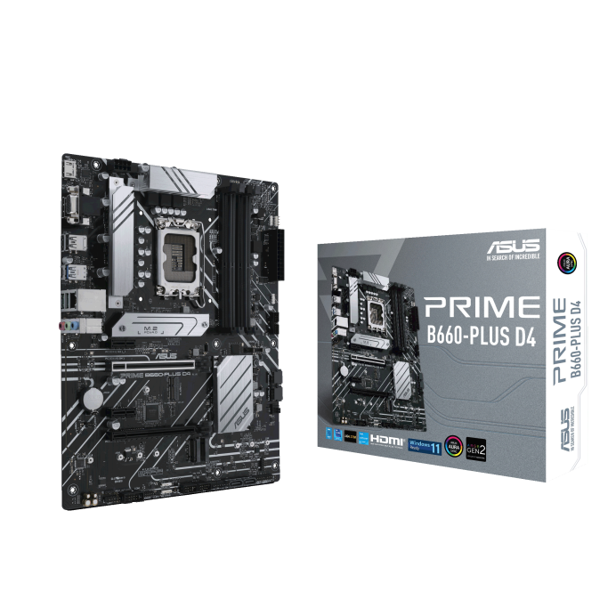 ASUS PRIME B660-PLUS D4 B660 LGA1700 Max128GB DDR4 PCI Express ATX
