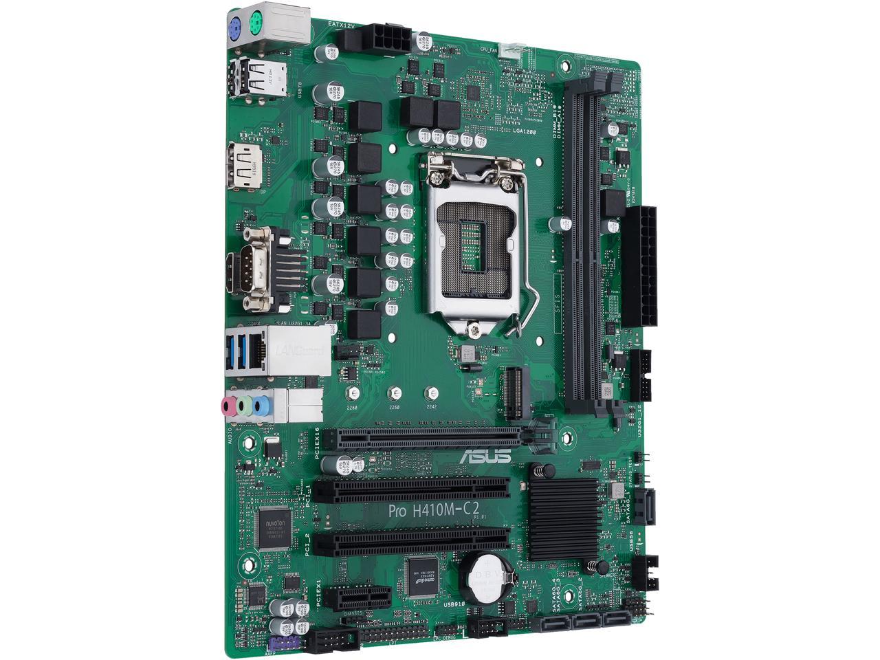 ASUS PRO H410M-C2 CSM H410 LGA1200 Max.64GB DDR4 PCIe mATX