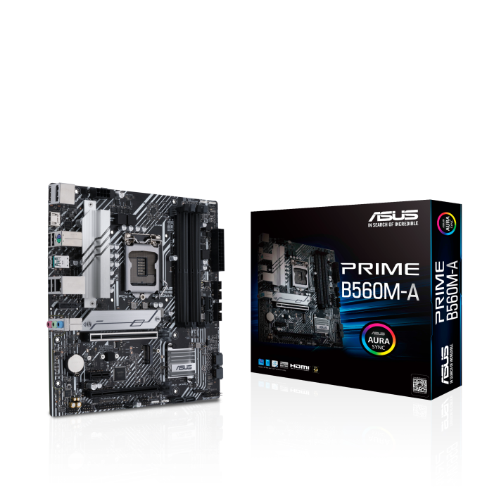 ASUS PRIME B560M-A B560 LGA1200 128GB DDR4 HDMI DP W10 mATX