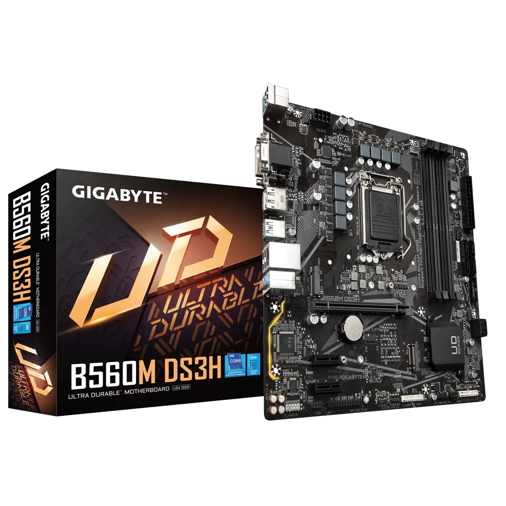Gigabyte MB B560M DS3H B560 LGA1200 Max.128GB DDR4 PCIE HDMI mATX