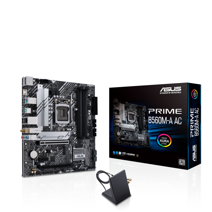 ASUS PRIME B560M-A AC B560 LGA1200 Max.128GB DDR4 mATX