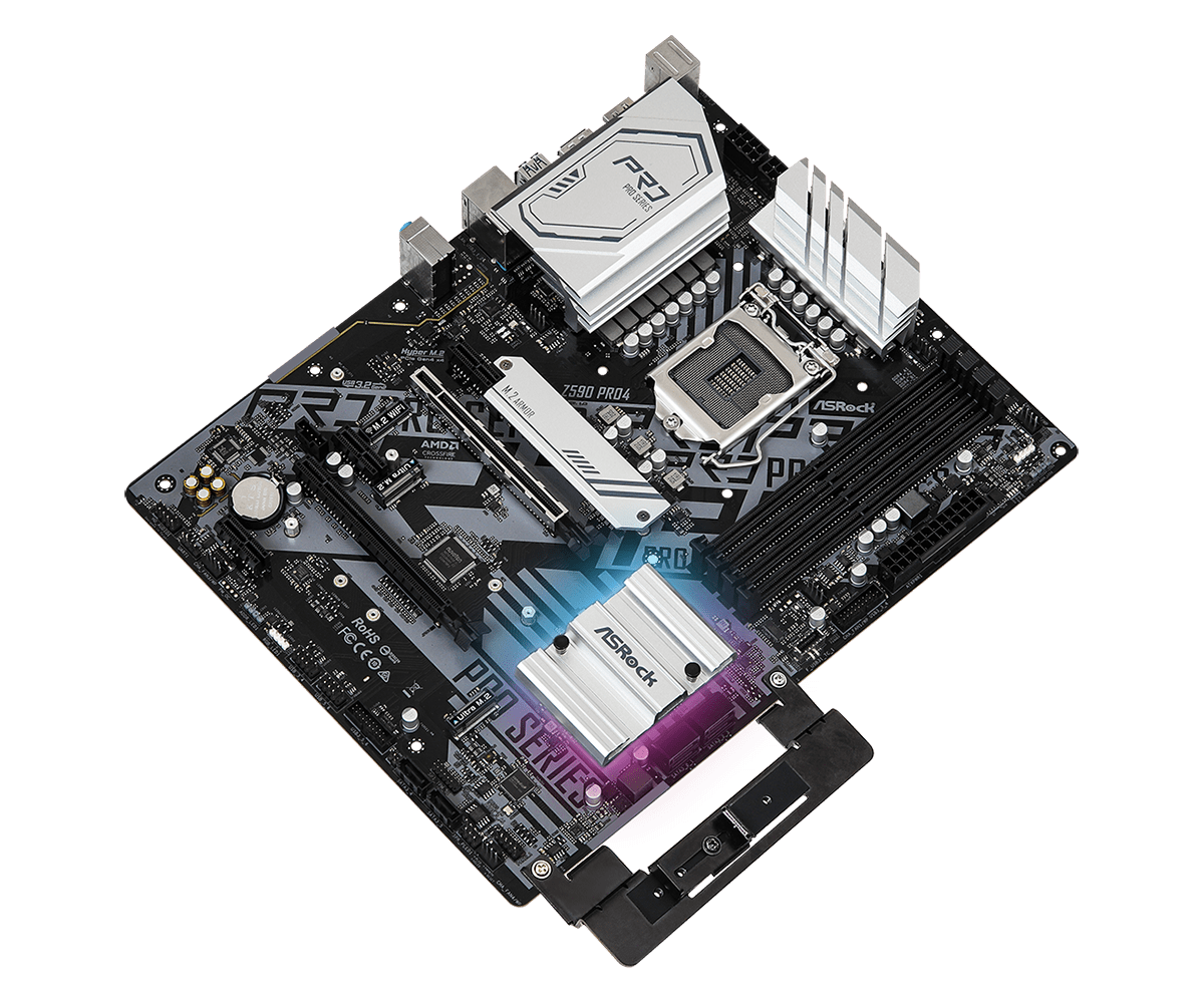 ASRock Z590 PRO4 LGA1200 Z590 128GB DDR4 PCIE HDMI DP ATX