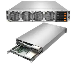 Super 2114GT-DPNR,2x Nodes,Ryzen 5KWX,Video,1xAIOM,2xHS 2.5" U.2 NVMe Gen4,IPMI,D4(2TB),2U RM,R2600W
