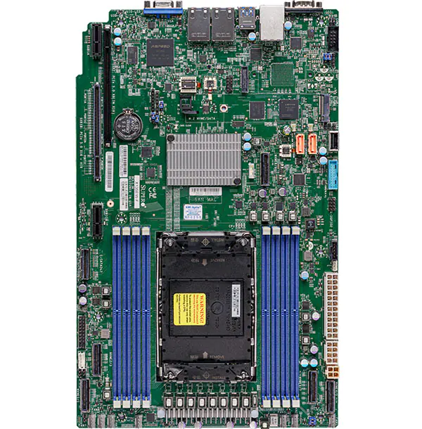 Super X13SEW-F,4th Gen 1x LGA-4677, WIO,2x PCI5.0,VGA,2xGB/i210,10xSATA3,10xNVMe,M.2,IPMI,DDR5(2TB)