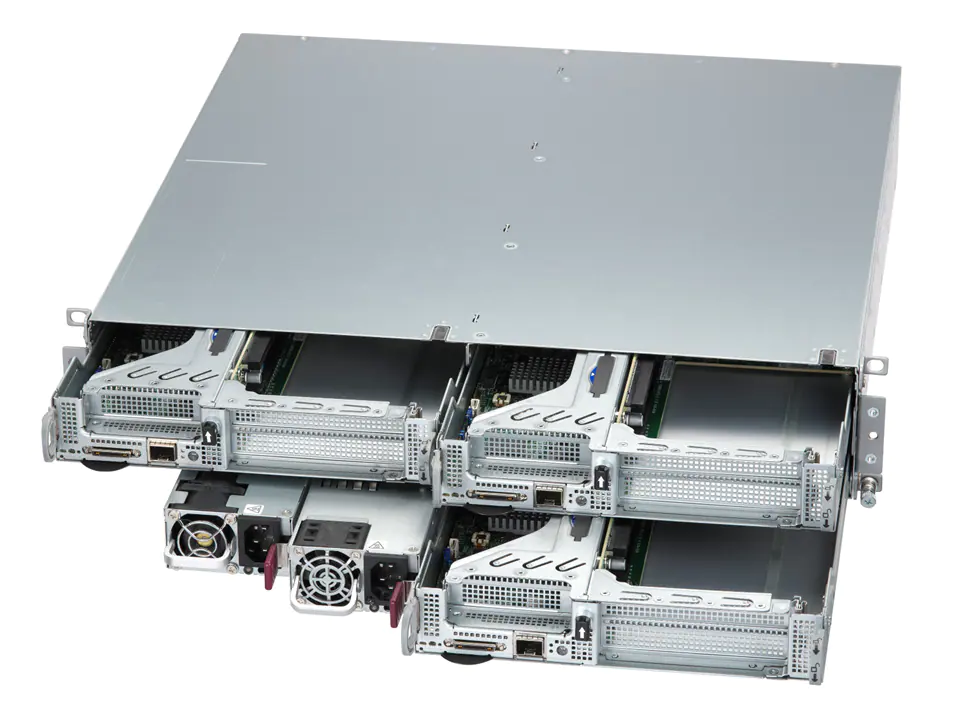 Super 211SE-31DS,3xNodes,4Gen 1xLGA-4189,Video,1xGB/SFP,2xNVMe M.2,IPMI,KVM+COM,D5(2TB),2U R2KW, *DC