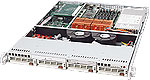 Supermicro SC813S-500, 1U RM, 4x HS SCA+1x Slim CD&FDD Bays, 500W P.S