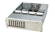 Supermicro SC833S-R760, 3U RM, 8x HS SCA+2x 5.25"+1x Slim CD Bays, 760W(2+1) P.S