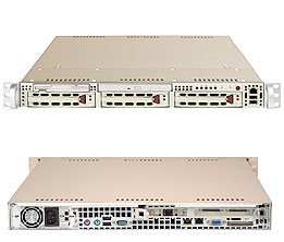 Super 6014H-i2, E7520, Video, 2x GB Lan, SATA+Raid, DDR2(16GB), 1U/420W