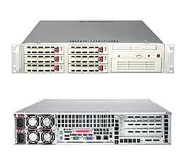 Super 6024H-82R, 2x Nocona, 800Mhz, Video, SCSI/U320, 2x GB Lan, SATA, 6x SCA, DDR2, 2U/2x 500W