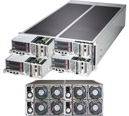 Super FatTwin®(4x Nodes) E5-2600v4+GPU Server